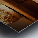 French Bulldog Puppy Discovers Birthday Cake Metal print