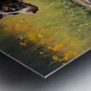 Happy Muddy German Shorthaired Pointer Puppy After Puddle Adventure Metal print