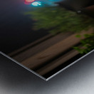 Bulldog Puppy Watches First Fireworks Display Metal print