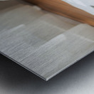 Proud Poodle Puppy With Finished Paw Print Masterpiece Metal print