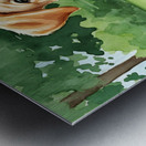 Puppys First Wagon Ride Adventure Metal print