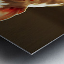 Satisfied Puppy Rests After Big Meal Metal print