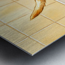 Patient Puppy Ready For Bath Time Metal print