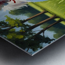 Bichon Frise Puppy Discovers His Super Powers Metal print