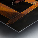 Puppy Proudly Holds Game Piece In Mouth Metal print