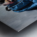 Boston Terrier Puppy Eyes The Backpack Challenge Metal print