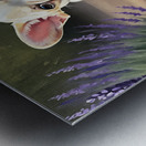 Happy French Bulldog Puppy Understands His Reflection Metal print