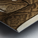 French Bulldog Puppy Finds Perfect Hiding Spot Metal print