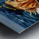 Puppys First Boat Adventure Begins Metal print