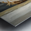 Shih Tzu Puppys Perfect Hiding Spot Behind Curtain Metal print