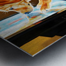 Labrador Puppy Discovers The Magic Television Screen Metal print