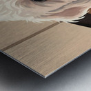 Happy Bichon Frise Puppy After Peanut Butter Treat Metal print