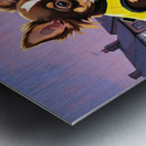 Tired Chihuahua Puppy Rests Under Evening Stars Metal print