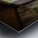 Brave Corgi Puppy Watches Storm Clear Metal print