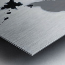 Confused Chihuahua Puppy After Shadow Chase Metal print