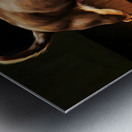 Chihuahua Puppy Discovers Dancing Wall Shadows Metal print