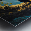 Sleepy Boston Terrier Puppy Rests After Shadow Adventure Metal print