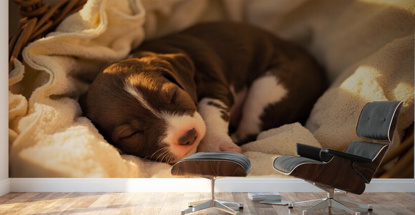 German Shorthaired Pointer Puppy Dreams Peacefully Wall Murals