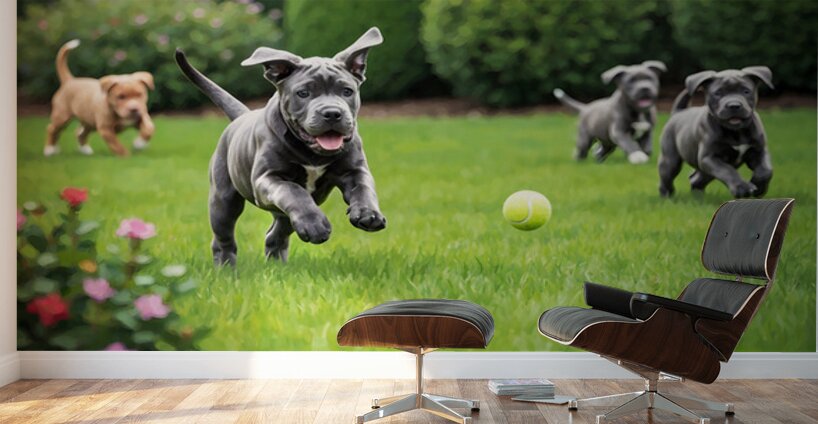Cane Corso Puppy Spots The Perfect Tennis Ball Wall Murals