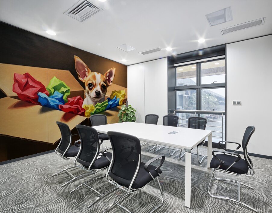 Chihuahua Puppy Naps After Christmas Present Adventure Wall Printing