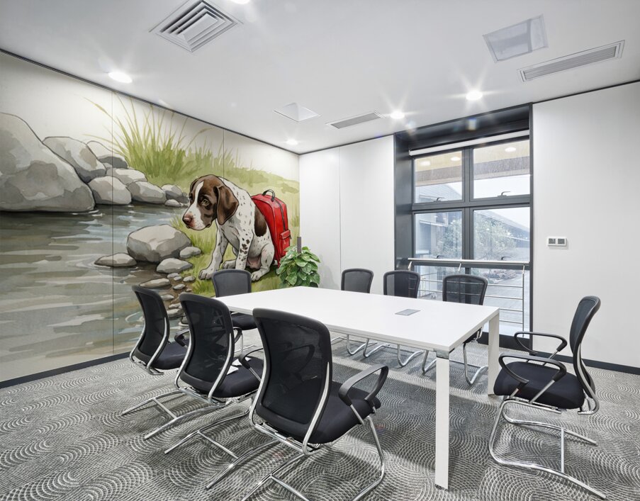 Adventurous German Shorthaired Pointer Puppy Rests After Day Of Exploring Wall Printing