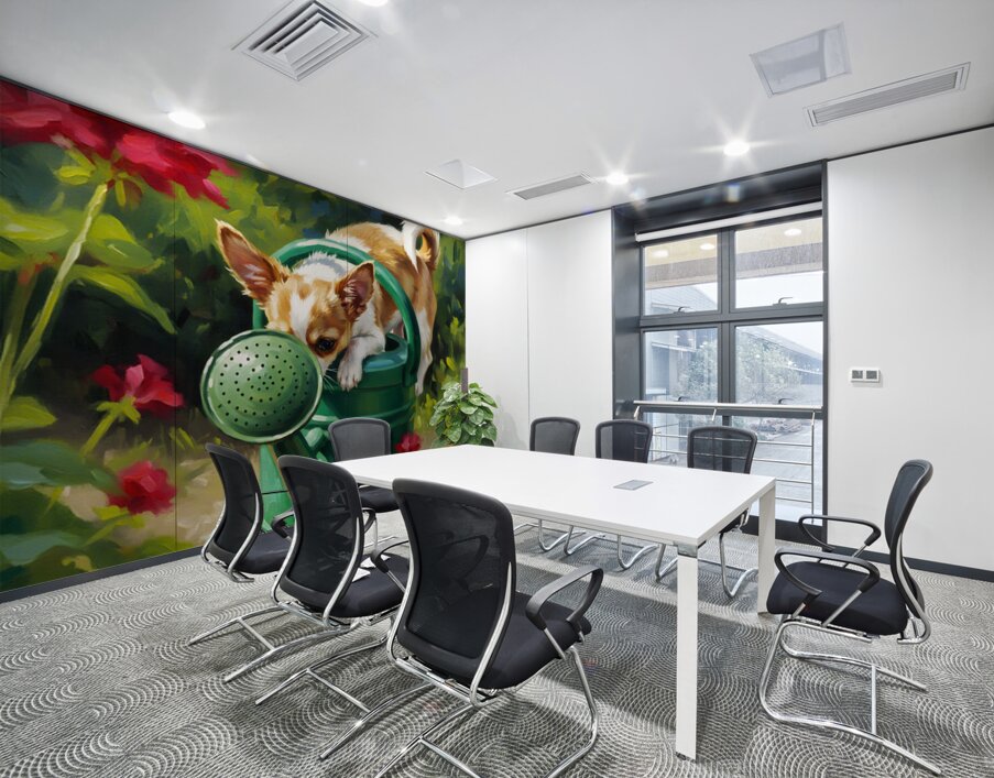 Wet Chihuahua Puppy After Watering Can Adventure Wall Printing