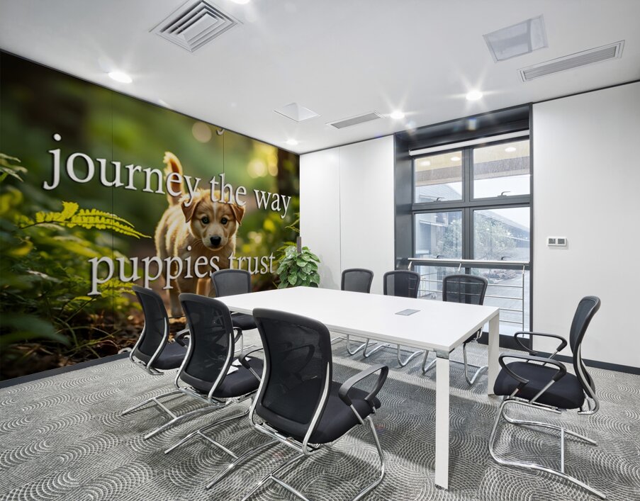 Trust Your Journey Like Adventurous Puppies Wall Printing