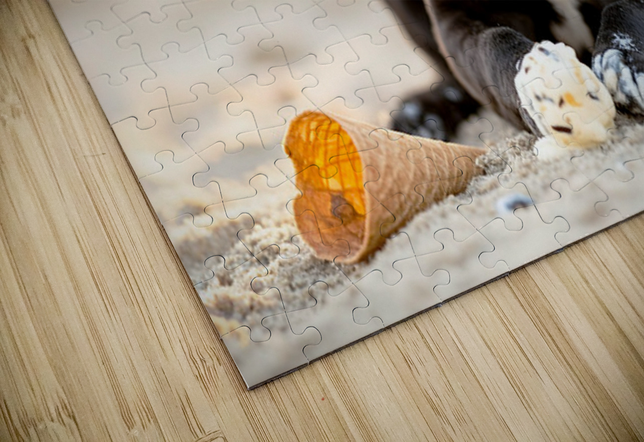 Happy Cane Corso Puppy Cleans Up After Ice Cream Adventure Puppy Prints Puzzle