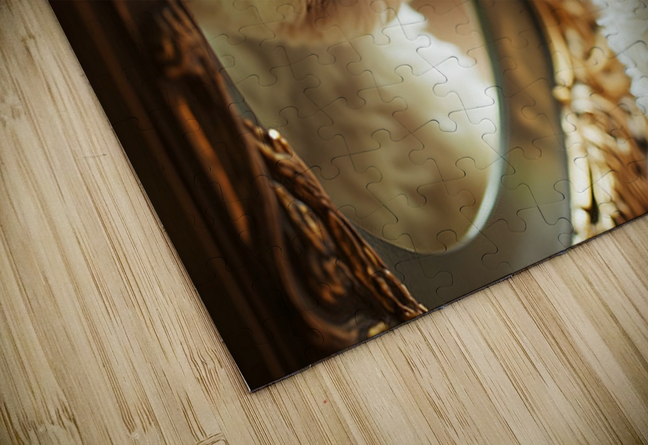 Happy Bichon Frise Puppy Wags At His Reflection Puppy Prints Puzzle