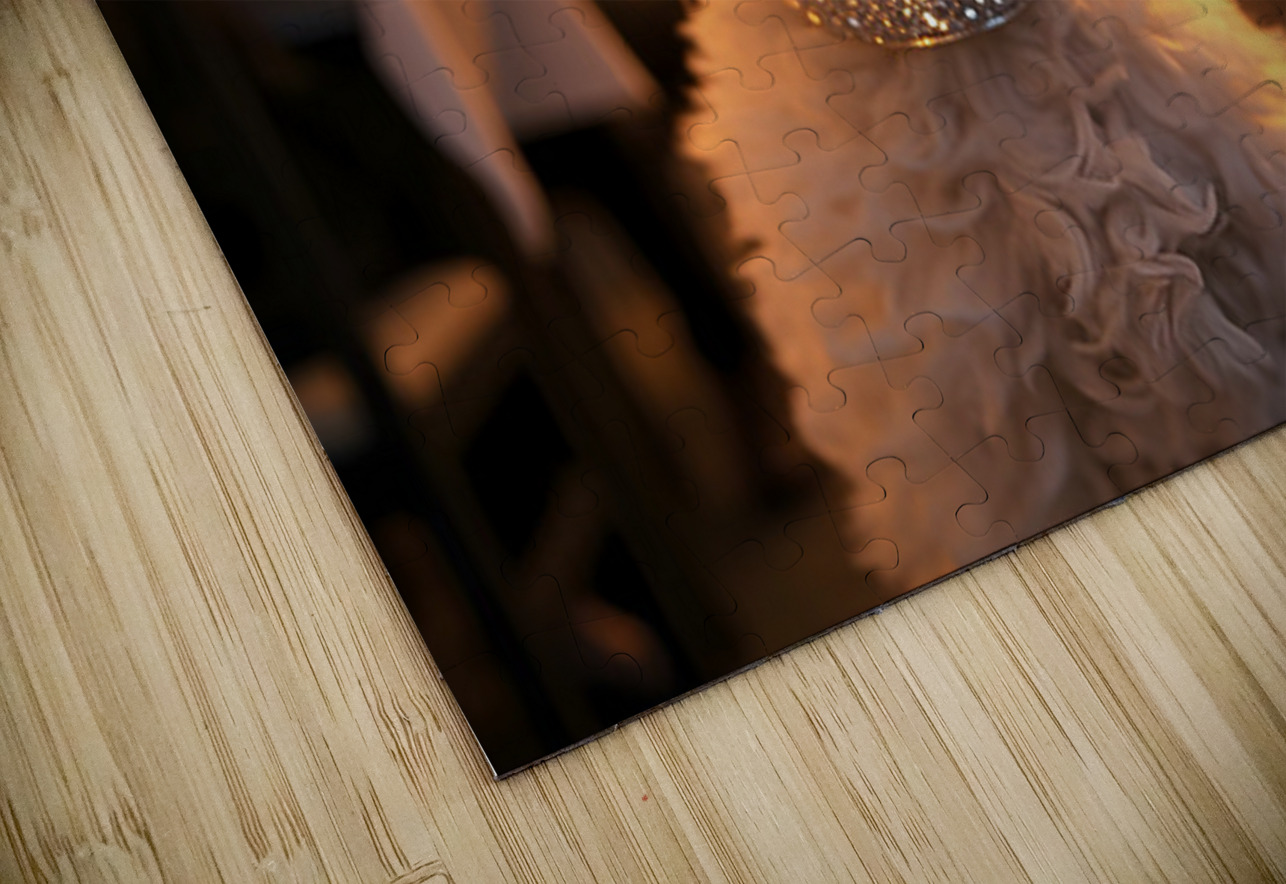 Bichon Frise Puppy Rests After Fun Evening Puppy Prints Puzzle