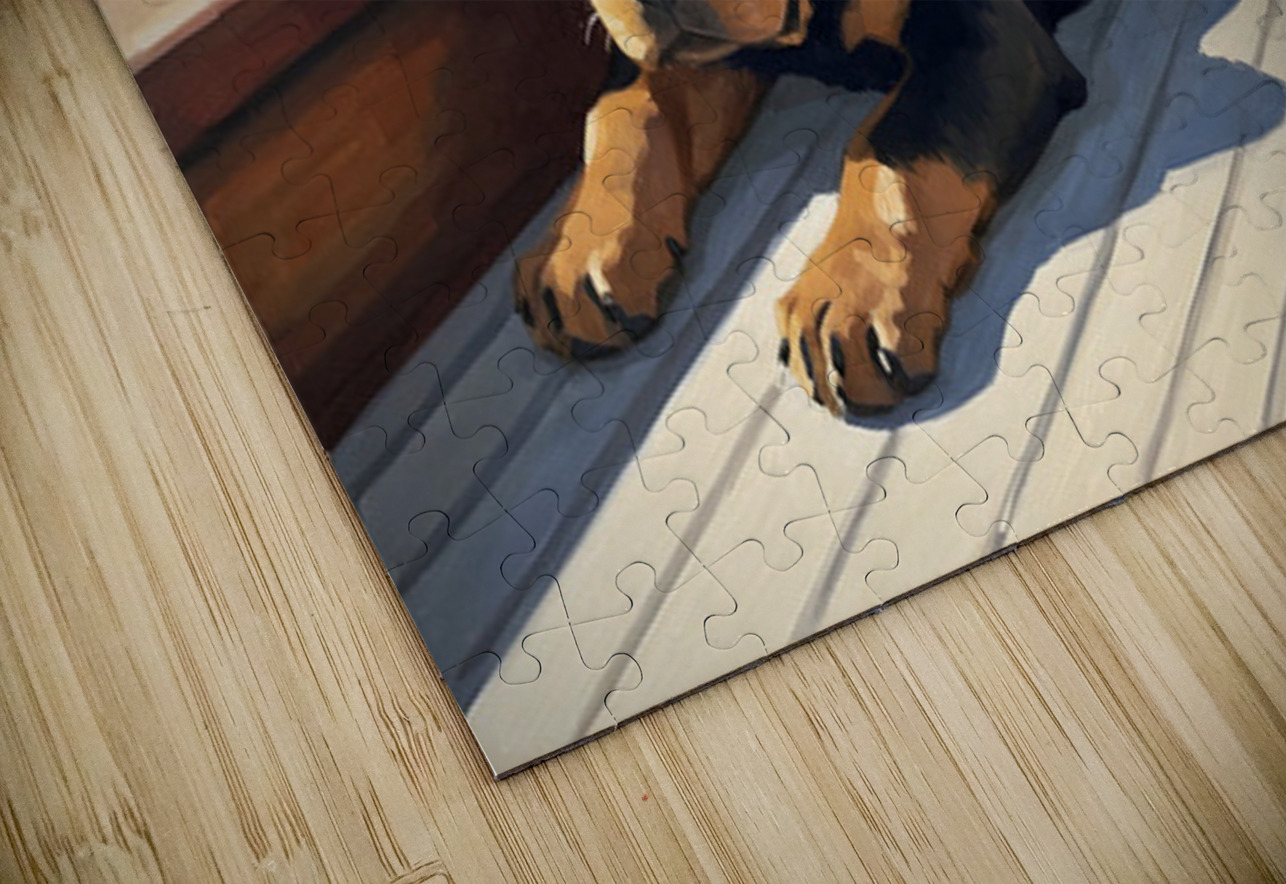 Brave Puppy Navigator Spots Land Ahead Puppy Prints Puzzle