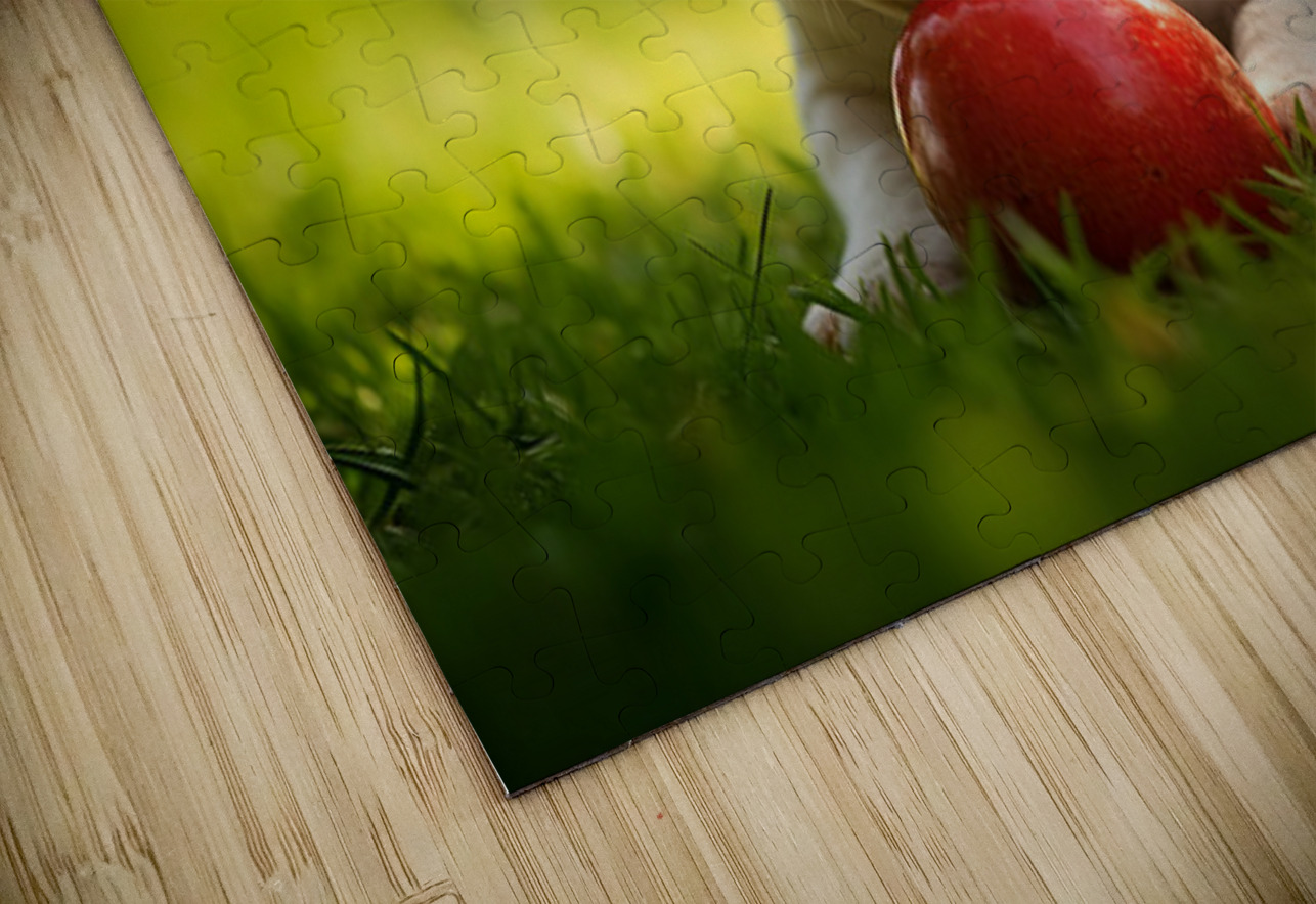 Satisfied Puppy After Apple Snack Puppy Prints Puzzle