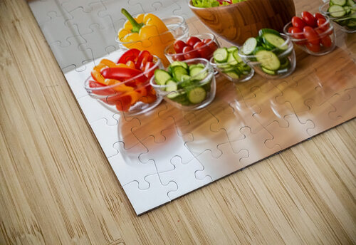 Happy Shih Tzu Puppy In Tidy Kitchen After Cooking Puppy Prints puzzle