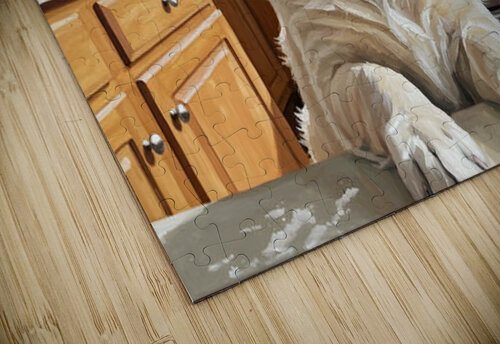 Golden Retriever Puppys Kitchen Discovery Puppy Prints puzzle