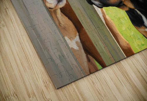 Cane Corso Puppy Discovers World Beyond The Fence Puppy Prints puzzle