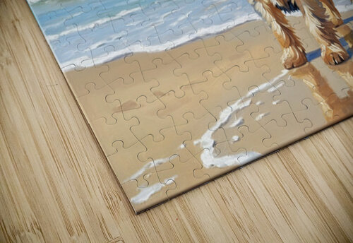 Yorkshire Terrier Puppy Discovers The Beach Puppy Prints puzzle