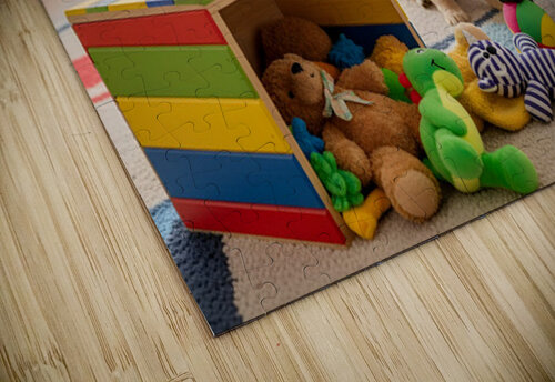 Corgi Puppy Discovers The Special Toy Box Puppy Prints puzzle