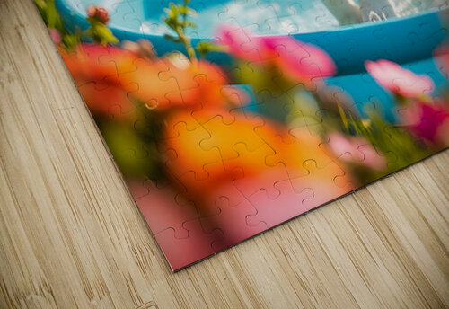 Beagle Puppy Discovers The Kiddie Pool Puppy Prints puzzle