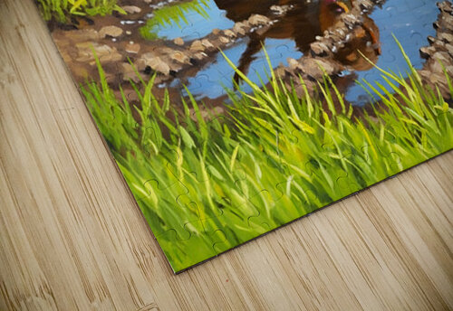 Dachshund Puppy Discovers Muddy Puddle Puppy Prints puzzle