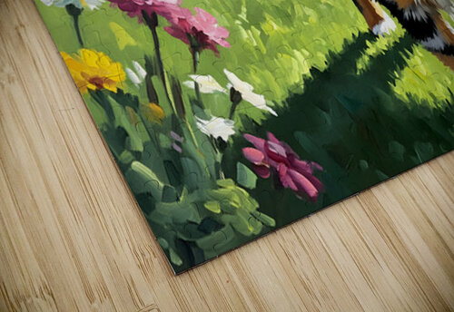 Australian Shepherd Puppy Meets New Friends Puppy Prints puzzle