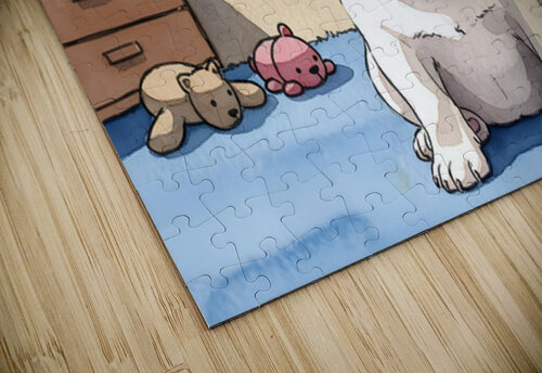 French Bulldog Puppy Getting Sleepy At Bedtime Puppy Prints puzzle