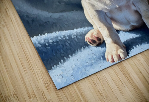 Sleepy French Bulldog Puppy Begins To Yawn Puppy Prints puzzle