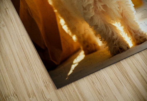 Playful Bichon Frise Puppy With Paper Bag Toy Puppy Prints puzzle