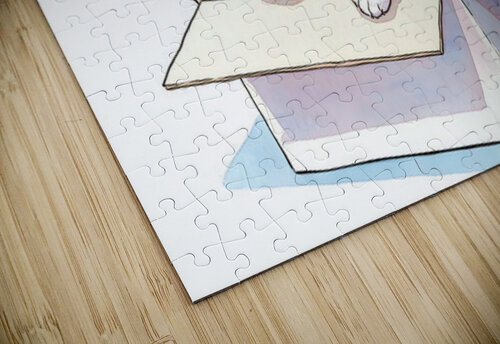 Bichon Frise Puppy Discovers Tissue Box Adventure Puppy Prints puzzle