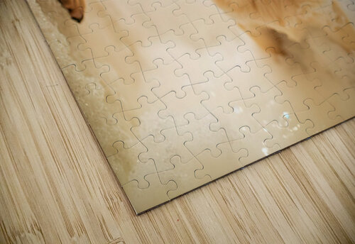 Peaceful Labrador Puppy Enjoying Calm Bath Time Puppy Prints puzzle