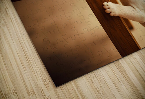French Bulldog Puppy Discovers Birthday Cake Puppy Prints puzzle