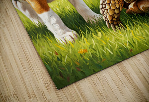 Beagle Puppy Discovers Garden Surprise Puppy Prints puzzle