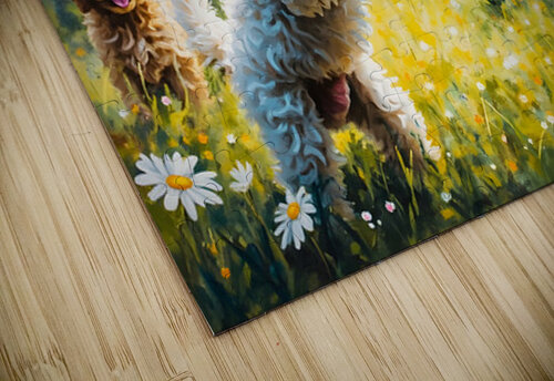 Poodle Puppy Discovers Magical Floating Bubbles Puppy Prints puzzle