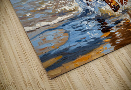 Dachshund Puppys Beach Adventure Begins With Cool Sunglasses Puppy Prints puzzle