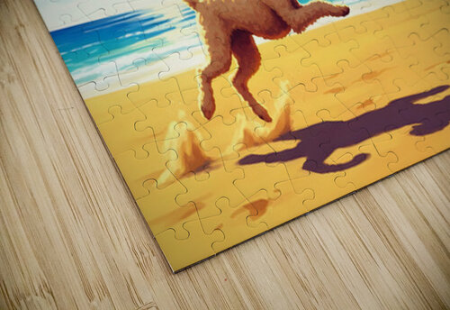Poodle Puppy Discovers The Sandbox Adventure Puppy Prints puzzle